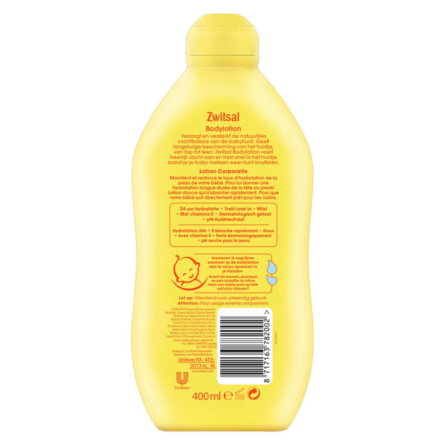 Zwitsal - Bodylotion - 6 x 400ml - Voordeelverpakking