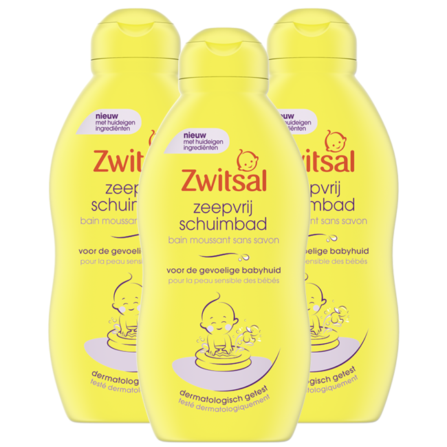 Zwitsal Zwitsal - Zeepvrij Schuimbad - 3 x 200 ml