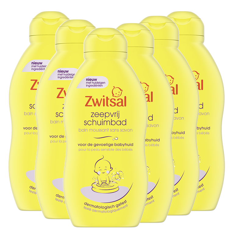 Zwitsal  Zeepvrij Schuimbad - 6 x 200 ml - Voordeelverpakking