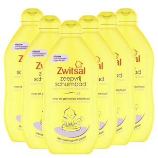 Zwitsal Zwitsal - Zeepvrij Schuimbad - 6 x 400 ml - Voordeelverpakking