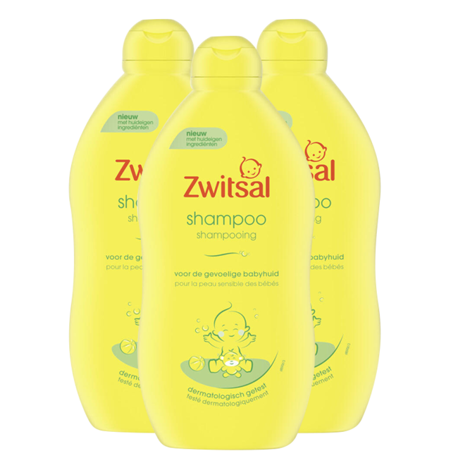 Zwitsal - Shampoo - 3 x 500 ml - Voordeelpack