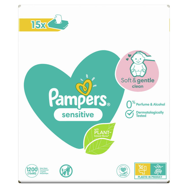 Pampers - Sensitive - Billendoekjes - 3600 doekjes - 45 x 80