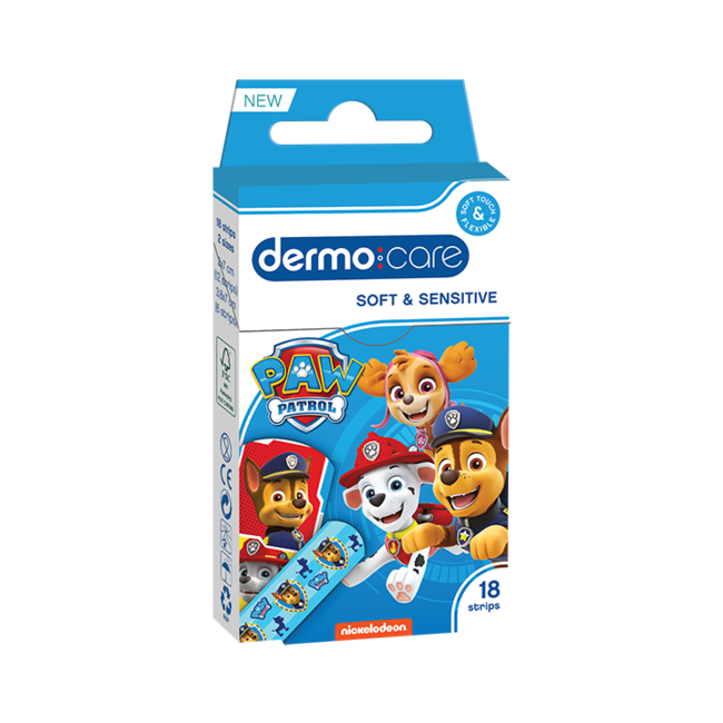 Dermo Care - Paw Patrol - Soft & Sensitive - Pleisters - 18 stuks