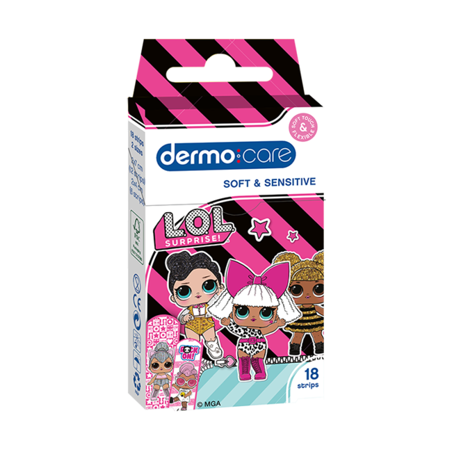 Dermo Care - L.O.L Suprise - Soft & Sensitive - Pleisters - 18 stuks