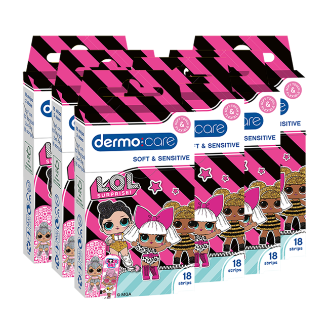 Dermo Care Dermo Care - L.O.L Suprise - Soft & Sensitive - Pleisters - 108 stuks