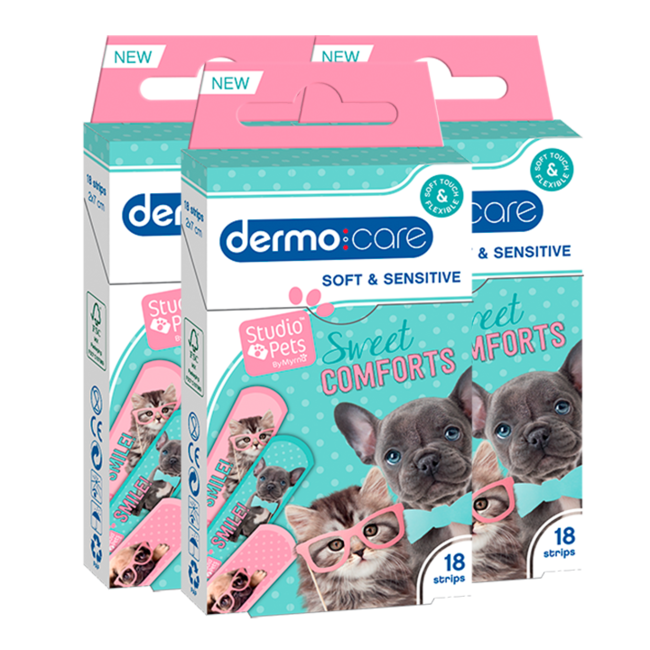 Dermo Care Dermo Care - Studio Pets - Soft & Sensitive - Pleisters - 54 stuks