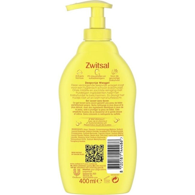 Zwitsal - Zeepvrije Wasgel - 400ml