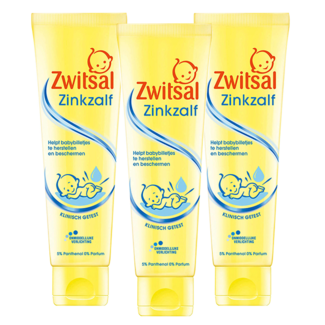 Zwitsal Zwitsal - Baby Zinkzalf - Tube - 3 x 100ml - Voordeelpack