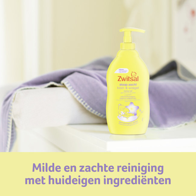 Zwitsal - Slaap Zacht - Bad & Wasgel - Lavendel - 3 x 400ml - Voordeelpack