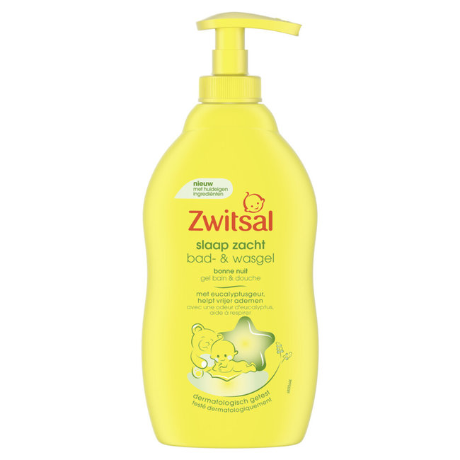 Zwitsal - Slaap Zacht - Bad & Wasgel - Eucalyptus - 400ml