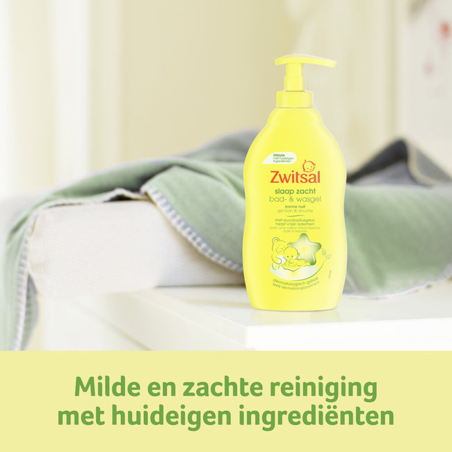 Zwitsal - Slaap Zacht - Bad & Wasgel - Eucalyptus - 400ml
