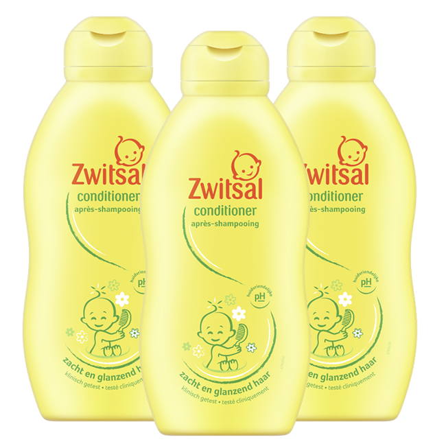Zwitsal  Baby Conditioner - 3 x 200ml - Voordeelpack