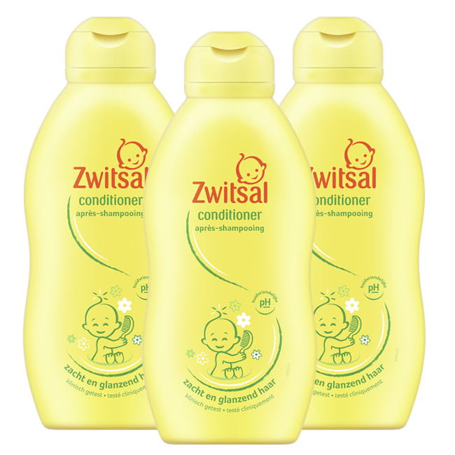 Zwitsal Zwitsal - Baby Conditioner - 3 x 200ml - Voordeelpack