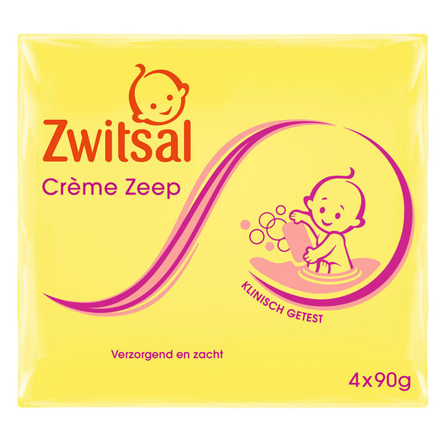 Zwitsal - Creme Zeep - 12 x 90g - Voordeelpack