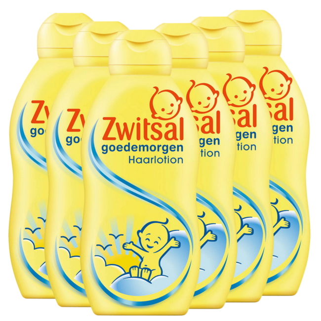 Zwitsal - Baby Haarlotion - Goedemorgen - 6 x 200ml - Voordeelverpakking