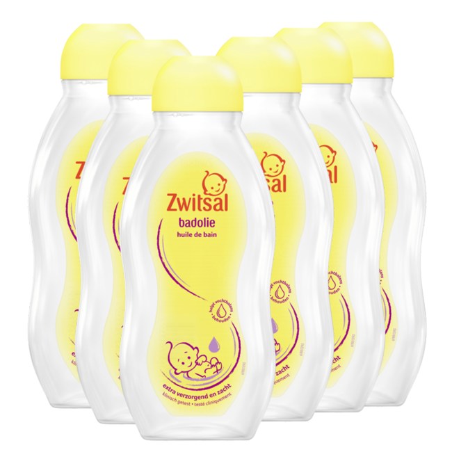 Zwitsal Zwitsal - Baby Badolie - 6 x 200ml - Voordeelverpakking