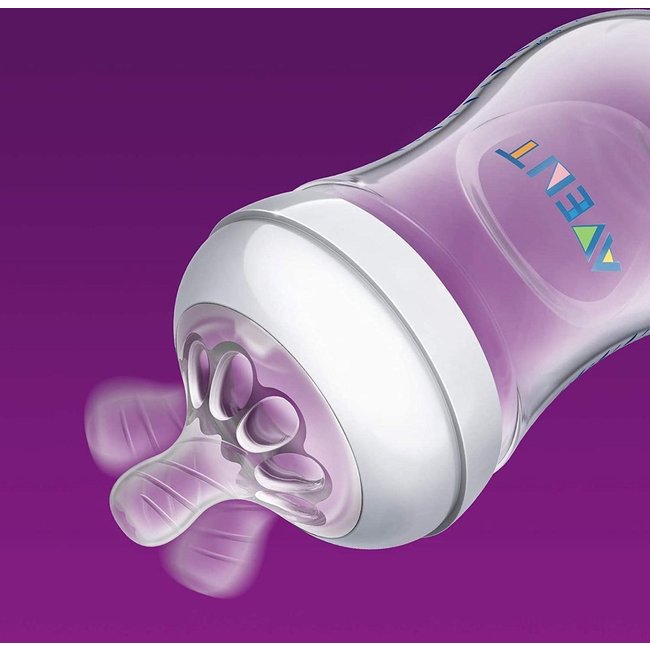 Philips Avent - Natural Babyfles - 0+ maanden - 2 x 125ml - SCF030/27 - Voor langzame toevoer