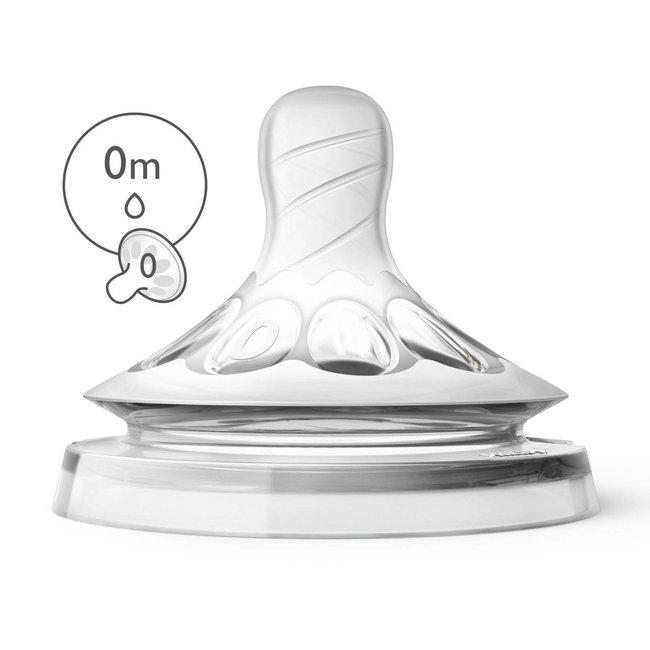 Philips Avent - Natural Babyfles - 0+ maanden - 2 x 125ml - SCF030/27 - Voor langzame toevoer