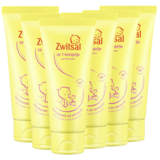 Zwitsal Zwitsal - Gezichtscreme - Op 't Wangetje - 6 x 100ml - Voordeelverpakking