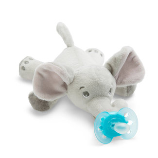 Philips Avent Philips Avent - Snuggle Knuffelspeen - Ultra Soft Olifant - 0/6 maanden