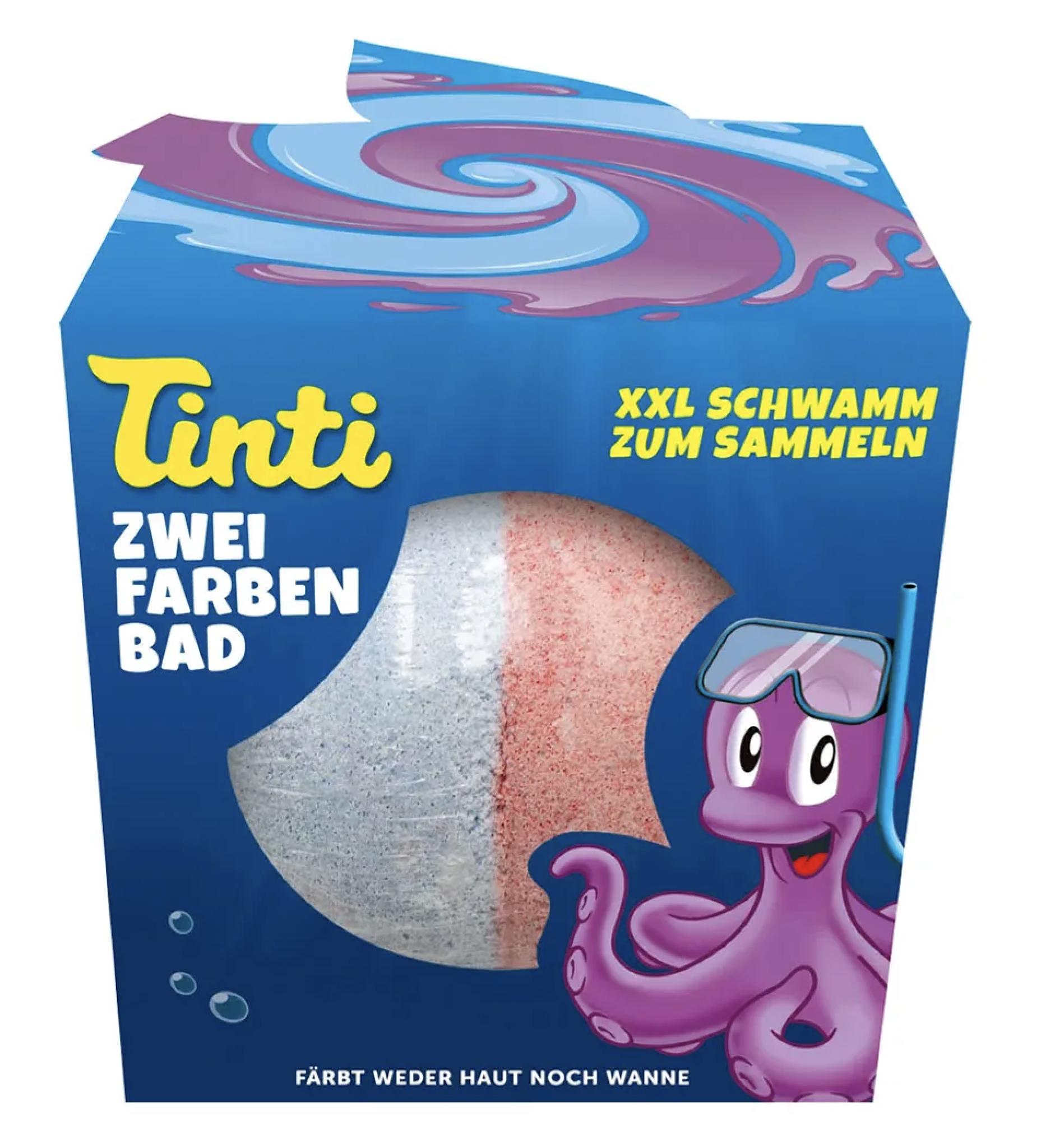 Tinti - Badbruisbal Roze/wit - 1 stuks