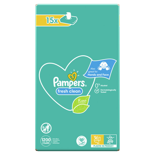 Pampers - Fresh Clean - Billendoekjes - 2400 doekjes - 30 x 80