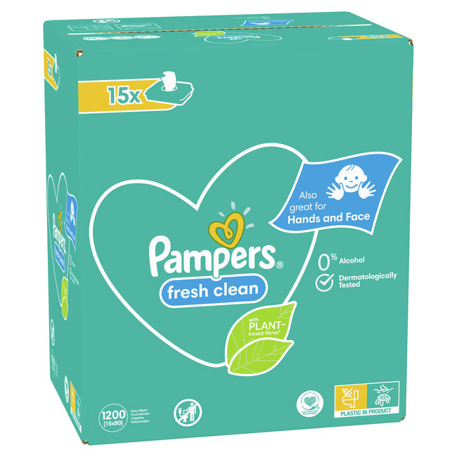 Pampers - Fresh Clean - Billendoekjes - 3600 doekjes - 45 x 80