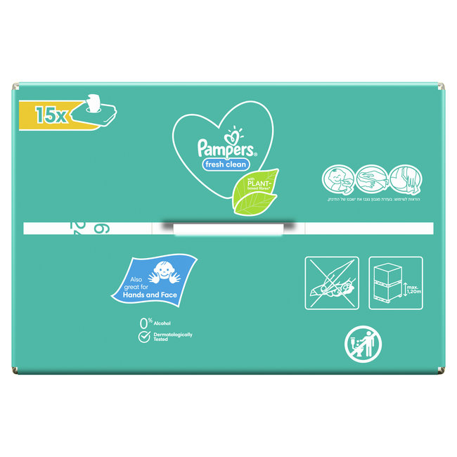 Pampers - Fresh Clean - Billendoekjes - 3600 doekjes - 45 x 80