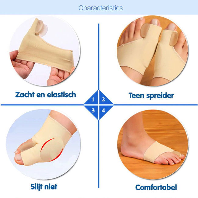 Mediroots - Hallux Valgus Teenbeschermers - 2 stuks - Teenspreiders