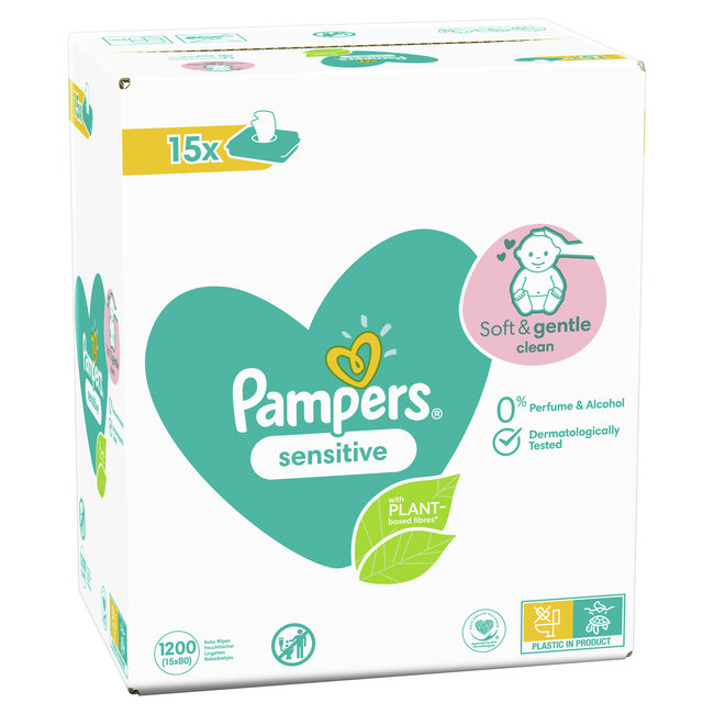 Pampers - Sensitive - Billendoekjes - 2400 doekjes - 30 x 80