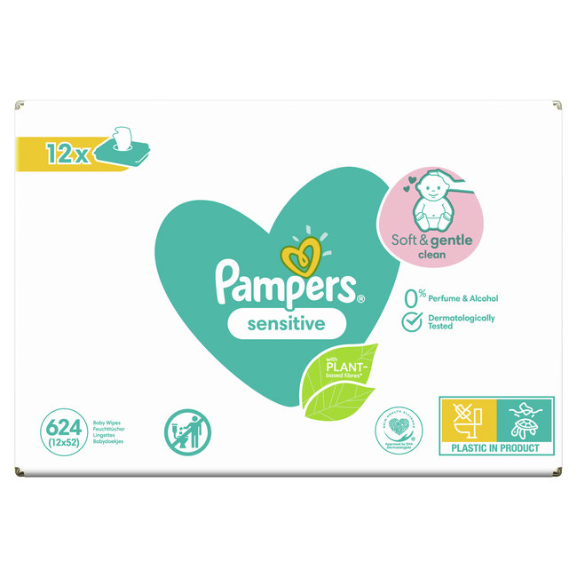 Pampers - Sensitive - Billendoekjes - 1248 doekjes - 24 x 52