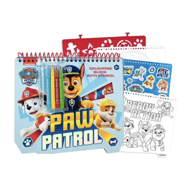 Paw Patrol Paw Patrol - Kleurbloek met sjabloon