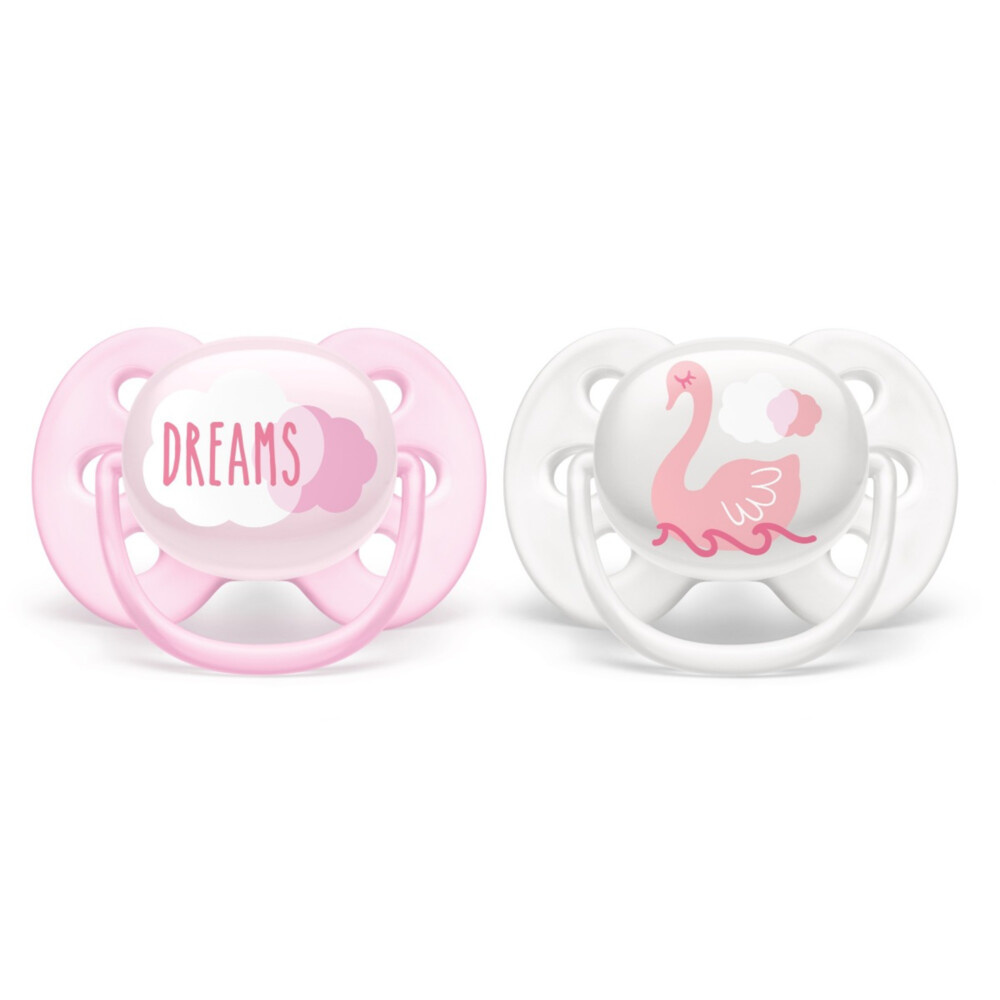 Philips Avent - Ultra Soft Fopspeen - 0/6 mnd - Roze - 2 stuks