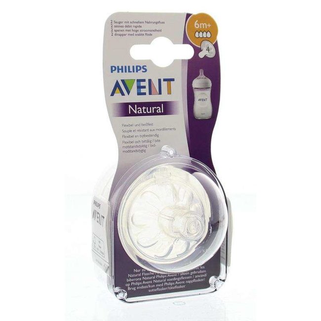 Philips Avent - Natural Speen - 6+ mnd - 2 stuks - SCF044/27