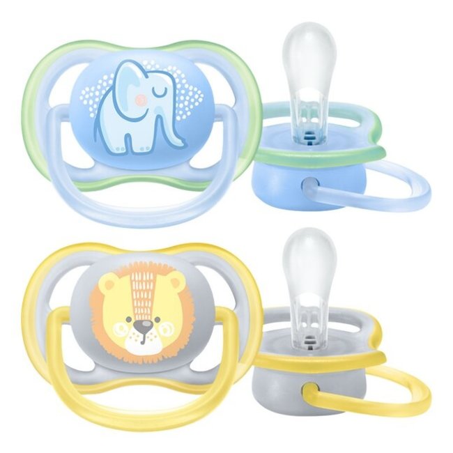 Philips Avent - Ultra Air Fopspeen - 0/6 mnd - Dieren - 2 stuks