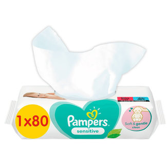 Pampers Pampers - Sensitive - Billendoekjes - 80 doekjes - 1 x 80