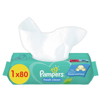 Pampers Pampers - Fresh Clean - Billendoekjes - 80 doekjes -  1 x 80