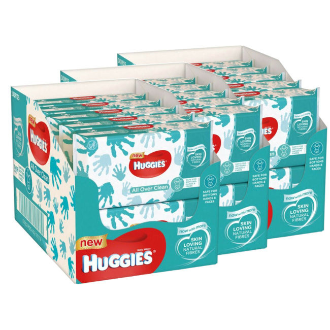 Huggies Huggies - Billendoekjes - All Over Clean - 30 x 56 - 1680 stuks