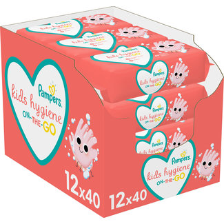 Pampers Pampers - Snoetenpoetsers - On-The-Go Kids Hygiene - 480 doekjes - 12 x 40