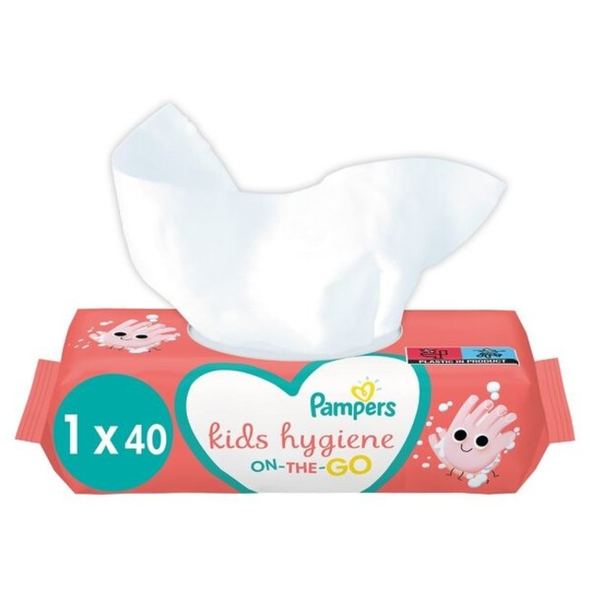 Pampers Pampers - Snoetenpoetsers - On-The-Go Kids Hygiene - 40 doekjes - 1 x 40