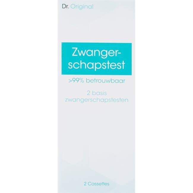 Dr. Original Zwangerschapstest -  Snelle Detectie - 99% betrouwbaar - 2 Tests