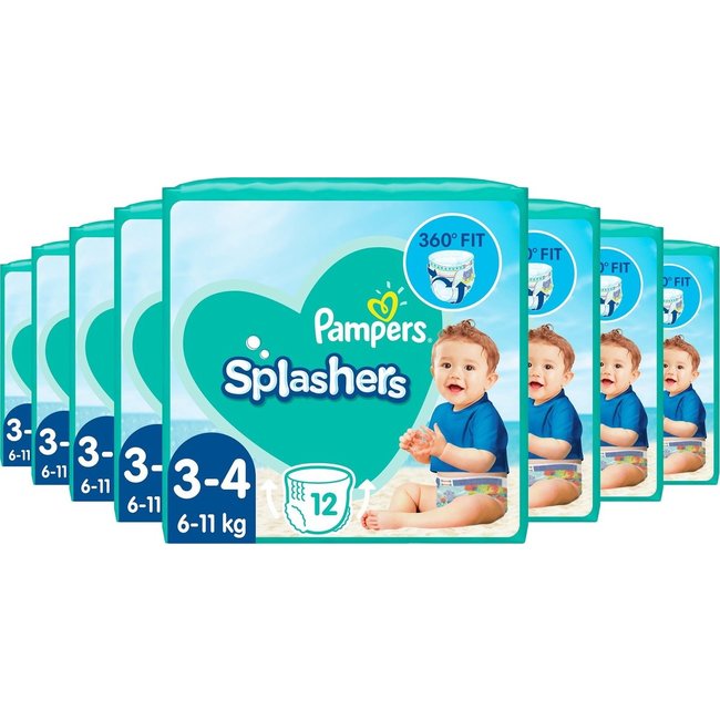 Pampers - Splashers - Wegwerp Zwemluiers - Maat 3/4 - 96 stuks