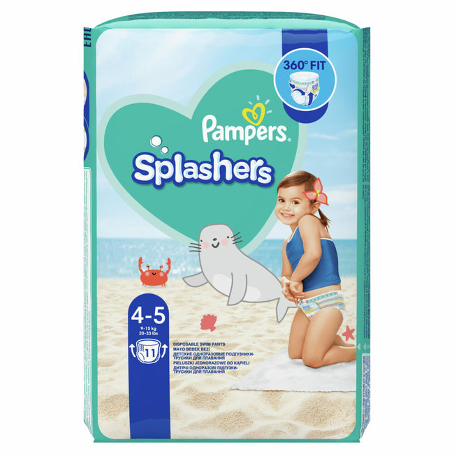 Pampers - Splashers - Wegwerp Zwemluiers - Maat 4/5 - 33 stuks