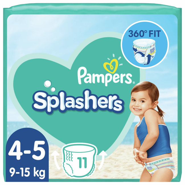 Pampers - Splashers - Wegwerp Zwemluiers - Maat 4/5 - 33 stuks