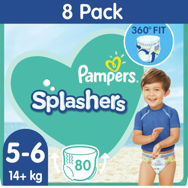 Pampers - Splashers - Wegwerp Zwemluiers - Maat 5/6 - 80 stuks