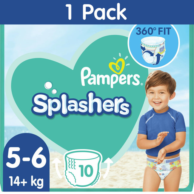 Pampers - Splashers - Wegwerp Zwemluiers - Maat 5/6 - 10 stuks