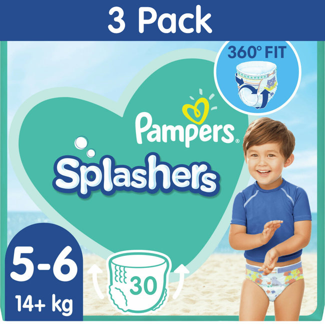 Pampers - Splashers - Wegwerp Zwemluiers - Maat 5/6 - 30 stuks