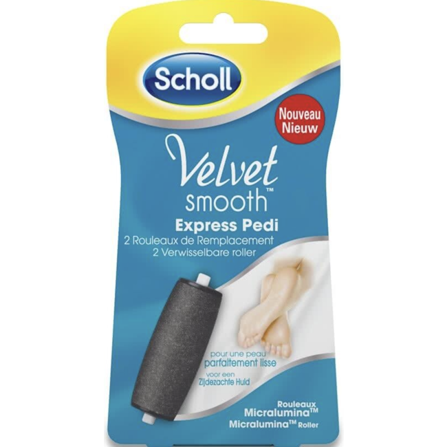 Verbaasd Supersonische snelheid Penetratie Scholl - Velvet Smooth - Verwisselbare Rollers Diamantkristallen - Regular  - 2 stuks - Babydrogist.nl