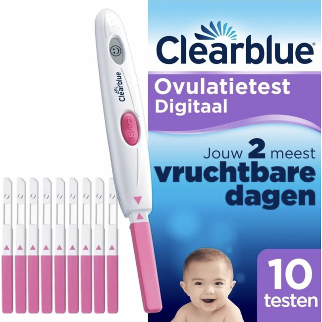 Clearblue Clearblue - Ovulatietest - Digitaal - 10 testen
