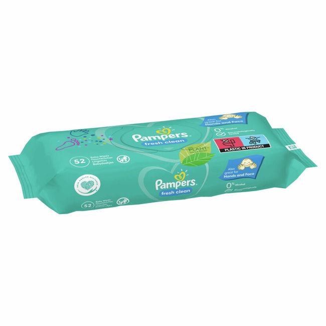 Pampers - Fresh Clean - Billendoekjes - 312 doekjes - 6 x 52